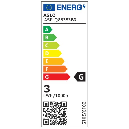 Panneau LED Carré 85 x 85 mm 3W 3000K Blanc Chaud ASLO