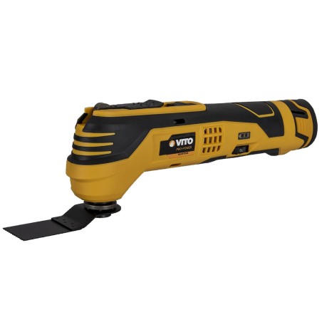 Outil Polyvalent 12V Batterie lithium 1,5Ah 3 en 1 Ponçage Coupe Raclage Ponçeuse sans fil VITO