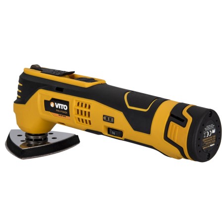 Outil Polyvalent 12V Batterie lithium 1,5Ah 3 en 1 Ponçage Coupe Raclage Ponçeuse sans fil VITO