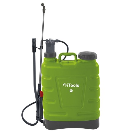Pulvérisateur manuel 16 Litres Pompe manuelle haute pression 5.5 bar Jardin, toiture, potager 3 Buses réglables ITOOLS