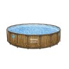 Piscine tubulaire ronde Ø 549 x 122 cm Hublots Echelle Bâche 4 saisons BESTWAY