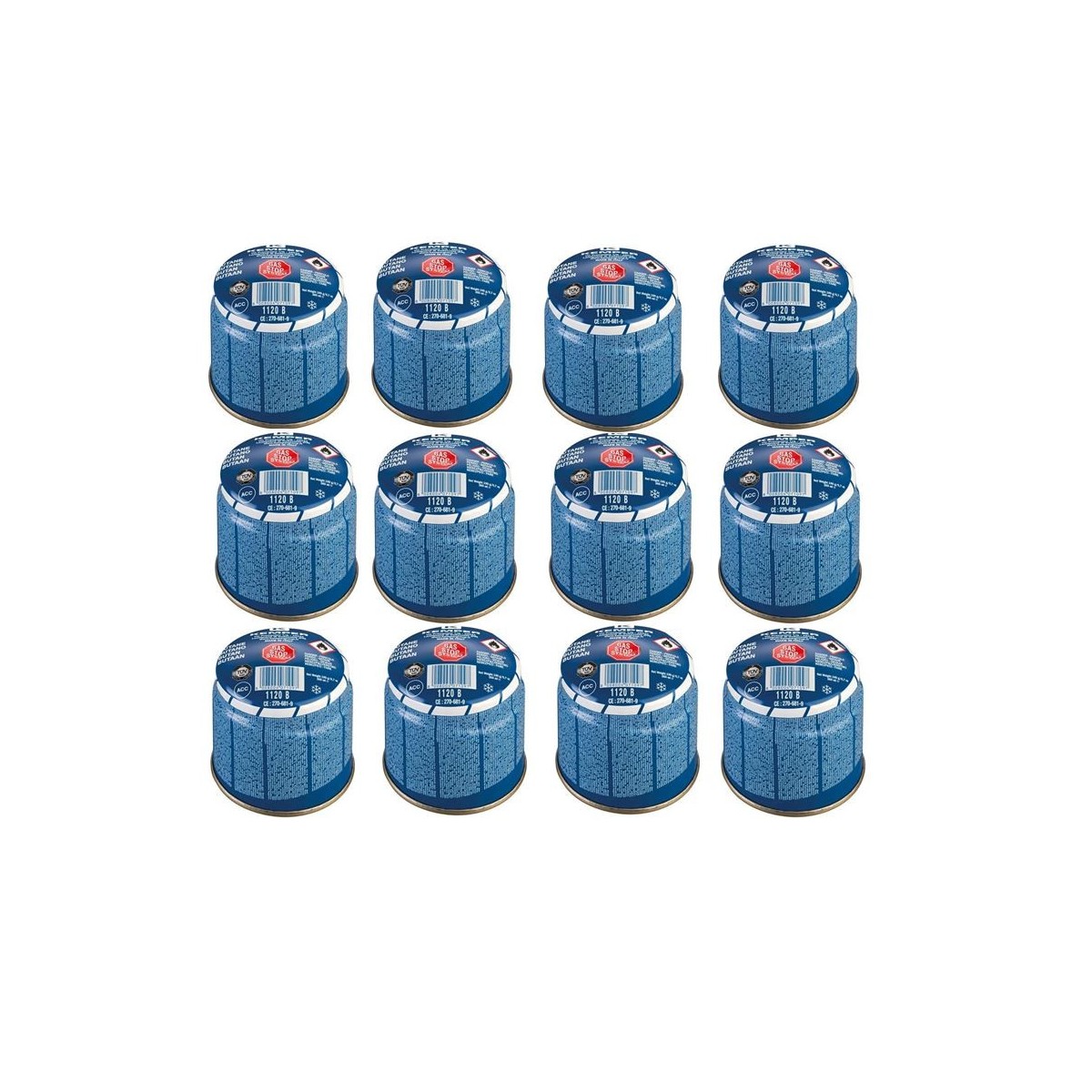 Pack De 6 Cartouches De Gaz Alpentech 190g Butane - Sécurité Stop-gaz
