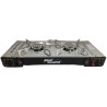 Réchaud gaz 2 feux 4400W Inox Portable TEXAS ALPEN