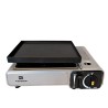 Réchaud et plancha à gaz 2en1 NOMADE 2200W Acier Réchaud gaz Plaque plancha 26 x 23 cm KEMPER