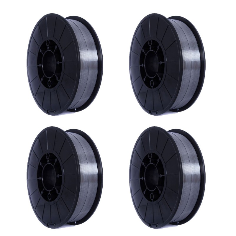 Lot de 4 Bobines de Fil fourré 0.9mm 450g Ø100 mm