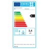 Poele à gaz 3400W Noir Effet feu Manhattan UNIVERSAL