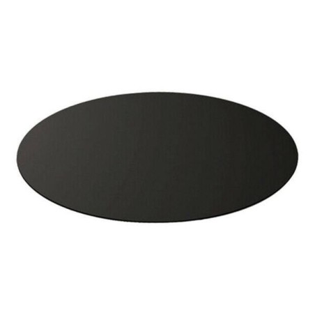 Plaque de protection de sol Ronde Ø 89 cm Acier Noir Vernis pour poêles Épaisseur 2 mm 10.5 kg
