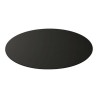Plaque de protection de sol Ronde Ø 89 cm Acier Noir Vernis pour poêles Épaisseur 2 mm 10.5 kg