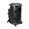 Poêle à gaz Fonte véritable 3.4KW NOIR Chauffage au gaz avec Effet feu de bois Provence UNIVERSAL