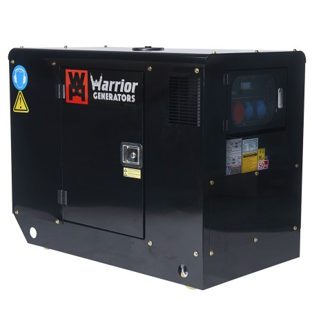 Groupe électrogène diesel 12,5KW Mono et Triphasé Démarrage électrique Prise ATS Autonomie 24H 50L AVR CHAMPION