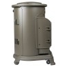 Poele à gaz 3,4KW Fonte véritable Provence Marron miel + Tuyau gaz + Detendeur gaz butane UNIVERSAL