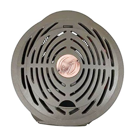 Poele à gaz 3,4KW Fonte véritable Provence Marron miel + Tuyau gaz + Detendeur gaz butane UNIVERSAL