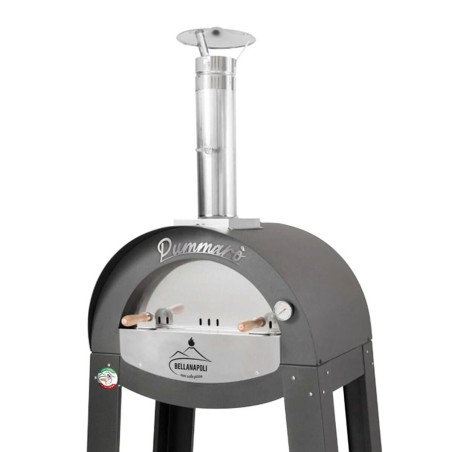 Four à bois Professionnel Cuisson 2 Pizzas INOX 430 Haute qualité 130Kg 400°C Bellanapoli