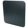 Plaque de protection sol pour poêles 79 x 79 cm Noire Carrée Acier Épaisseur 2 mm 10.2 kg