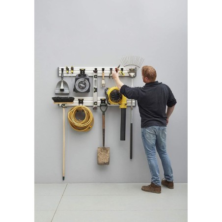 Ensemble de 2 rails 120 cm de rangement 18 accessoires STST22000 STANLEY