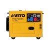 Groupe électrogène Diesel 8 KVA Mono et Triphasé  4T 12CV 498 cm³ 6500W Démarreur électrique Autonomie 8h VITO