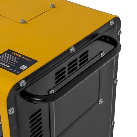 Groupe électrogène Diesel 8 KVA Mono et Triphasé  4T 12CV 498 cm³ 6500W Démarreur électrique Autonomie 8h VITO