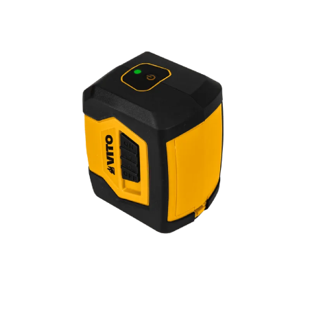 Niveau Laser de poche 2 lignes Vertes Portée 20 m VITO Intérieur extérieur 2 piles fournies