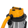 Aspirateur 20V Sans fil Eau et Poussières Cuve Inox 20L + Batterie lithium 2Ah VITO