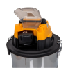 Aspirateur 20V Sans fil Eau et Poussières Cuve Inox 20L + Batterie lithium 2Ah VITO