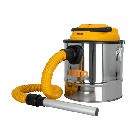 Aspirateur de cendres 20V + Batterie lithium 2Ah Cuve inox 12L + Filtre HEPA + Chargeur VITO