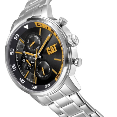 Montre Homme Watch Ø 46 mm Bracelet Inox Résistance à l'eau 100 m CAT