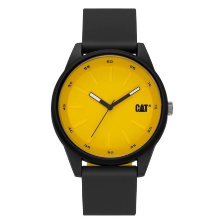 Montre Watch Insignia Ø 43 mm Noir/Jaune ABS Bracelet Silicone CAT