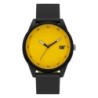 Montre Watch Insignia Ø 43 mm Noir/Jaune ABS Bracelet Silicone CAT