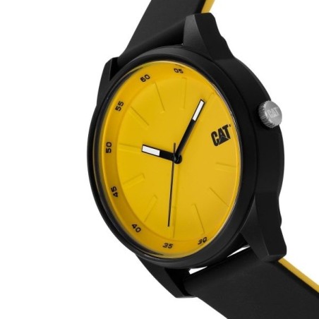 Montre Watch Insignia Ø 43 mm Noir/Jaune ABS Bracelet Silicone CAT