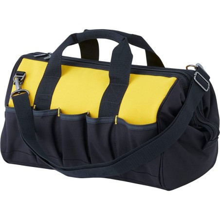 Sac à outils 28Litres 10 poches ext. Fond renforcé Bandoulière réglable Sac de chantier CAT