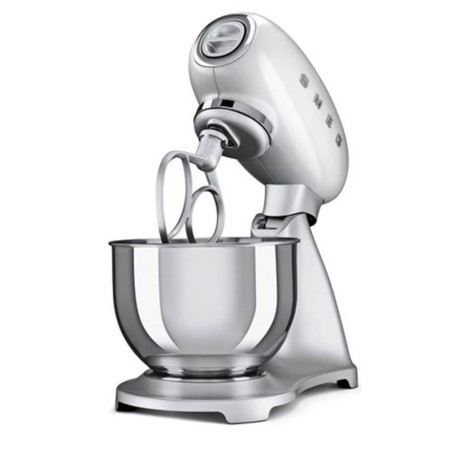 Robot patissier SMEG Gris métal 800W 4.8L 10 vitesses Accessoires inclus