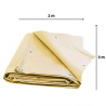 Bache pergola 2 x 3 m Couleur IVOIRE Epaisseur 640g/m² Toile pour tonnelle en PVC KZ GARDEN