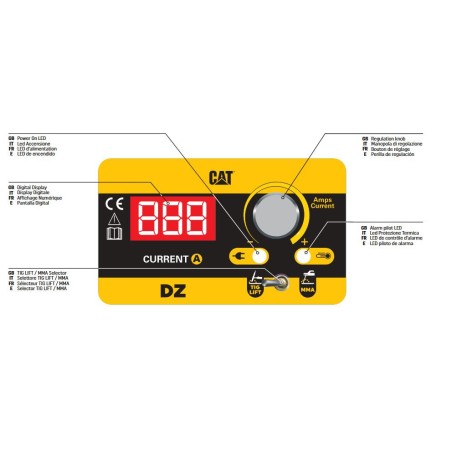 Poste à souder inverter 200 Ampères MMA Electrodes basiques rutiles inox fonte et cellulosiques + Sac à outils CAT