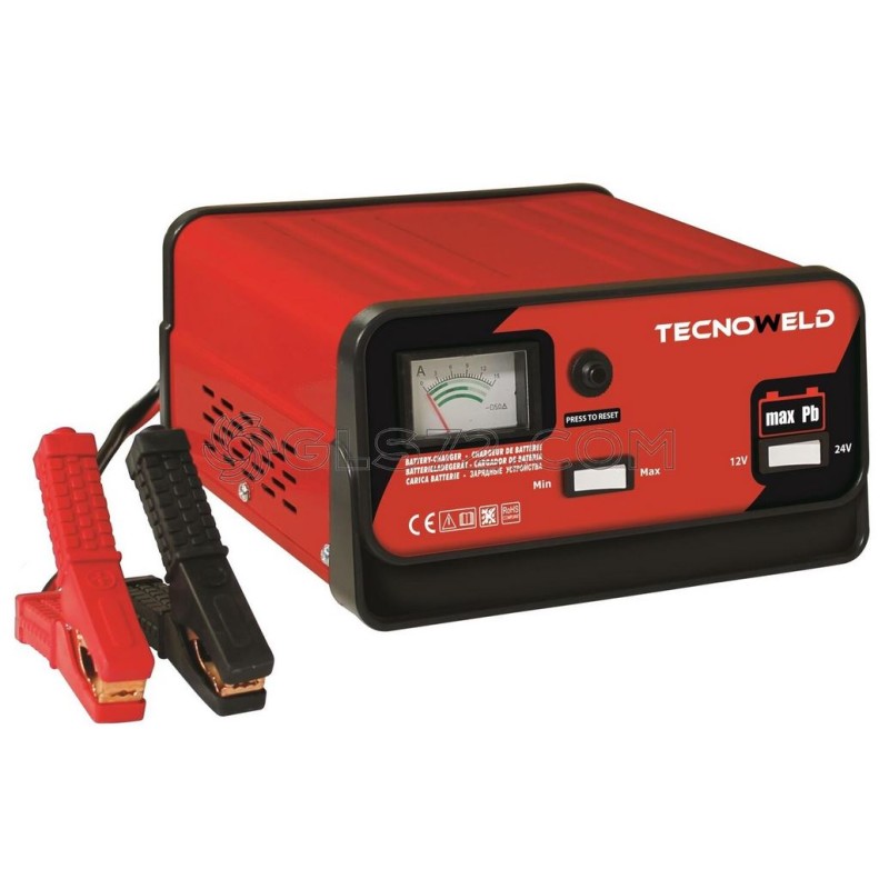 Chargeur de batterie TEC 4 12-24V pour voiture et camion jusqu'à 120 Ah Protection thermique et inversion polarité
