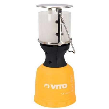 Kit Camping Lampe à gaz et Réchaud gaz + 2 Cartouches gaz 190gr Perçables VITO