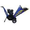 Broyeur végétaux thermique 6.5CV 4100W Coupe branches Ø 10 cm Démarrage manuel Moteur essence 196cm³ GOODYEAR