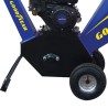 Broyeur végétaux thermique 6.5CV 4100W Coupe branches Ø 10 cm Démarrage manuel Moteur essence 196cm³ GOODYEAR
