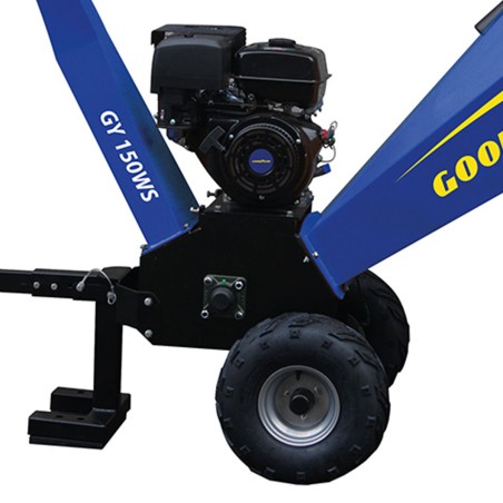 Broyeur végétaux thermique 11000W 15CV Branches Ø12cm Max Démarrage manuel GOODYEAR