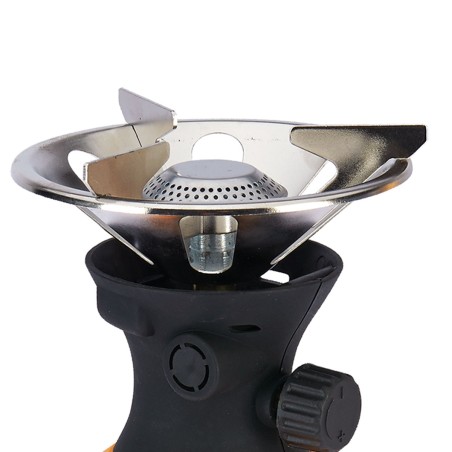 Rechaud gaz piezo 1100W Piezo Coque ABS Rechaud camping pour cartouche gaz 190g VITO