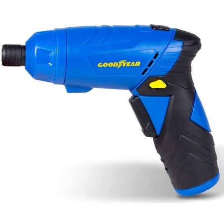 Visseuse à Batterie 3.6V + Embout articulé + Coffret 52 Accessoires GOODYEAR