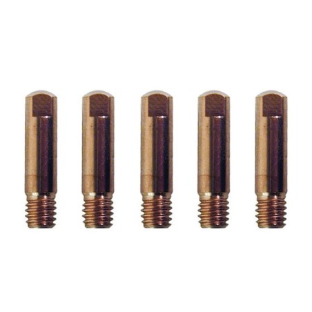 Tubes contact Ø 1 mm 6 x 25 mm Lot de 5 pour soudure MIG/MAG TECNOWELD