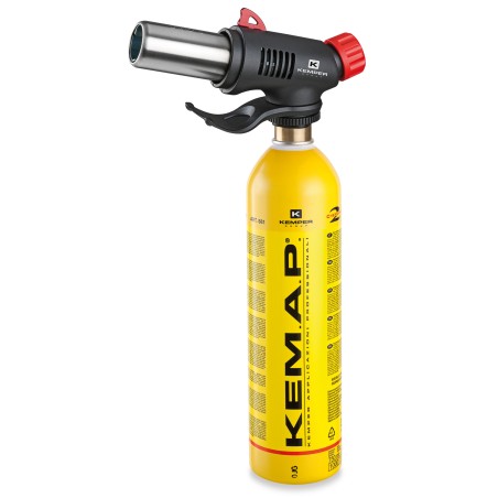 Pistolet à air chaud Brasage + Cartouche gaz Propane Température réglable 550°C KEMPER