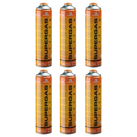 Pack de 6 Cartouches gaz 330g Bouteilles Butane propane 600ml Kemper Bonbonne gaz universelle valve 7/16