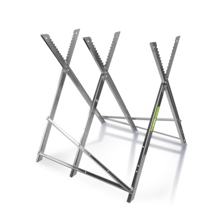 Chevalet de sciage métal pliable Bucheronnage Charge max 200 kg VITO