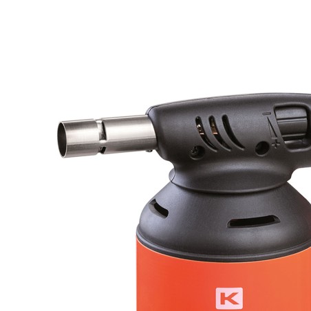 Lampe à souder gaz 1900°C Utilisation toutes positions Allumage piezo pour cartouche gaz Perçable KEMPER