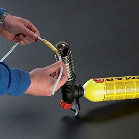 Pistolet à air chaud Brasage + Cartouche gaz Propane Température réglable 550°C KEMPER