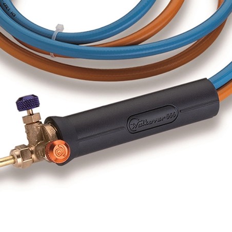 Chalumeau Bi-Gaz Oxygene Propane Tuyau 1.5 m Connection M10 Soudo brasure KEMPER