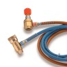 Chalumeau Bi-Gaz Oxygène M10 et Gaz Butane Propane Tuyaux 1.5 m KEMPER