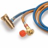 Chalumeau Bi-Gaz Oxygene Propane Tuyau 1.5 m Connection M10 Soudo brasure KEMPER