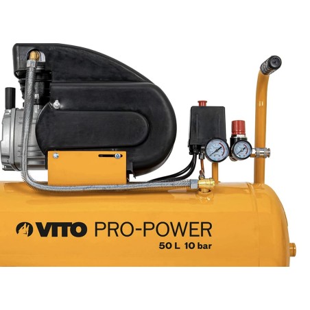 Compresseur d'air Silencieux 50 Litres 10 bar 2,5CV 145 PSI 2.5 CV VITO